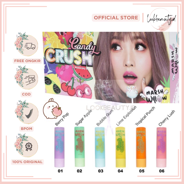 Jual Marshwillow Candy Crush Lip Balm by Natasha Wilona pelembab