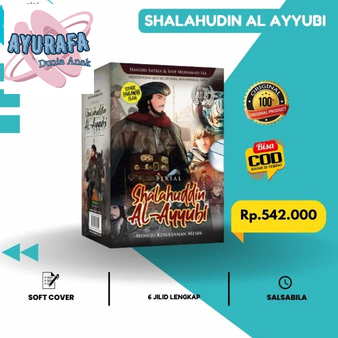 Jual PAKET KOMIK SHALAHUDDIN AL AYYUBI JILID 123456 + BOX Komik Islami ...