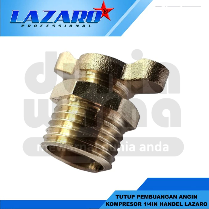 Jual LAZARO Tutup Nepel Pembuangan Air Kompresor Dengan Pegangan ...
