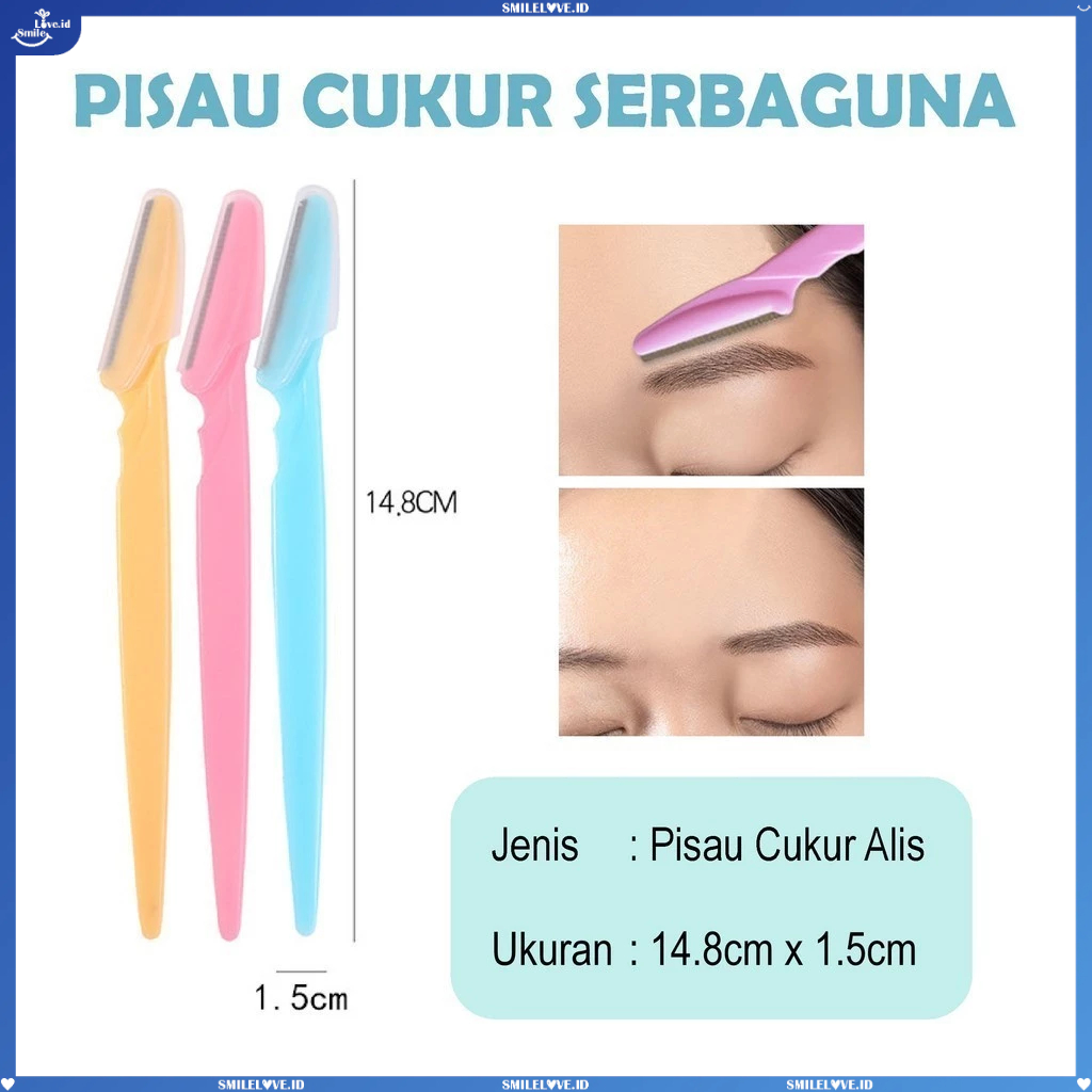 Jual Pisau Cukur Alis Cukuran Alis Serbaguna Eyebrow Razor Blade Alat ...