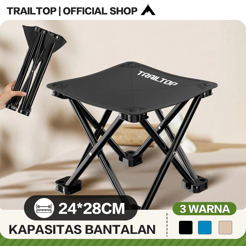 Jual [READY] TrailTop Kursi Lipat Kecil Bangku Lipat Portable Beban
