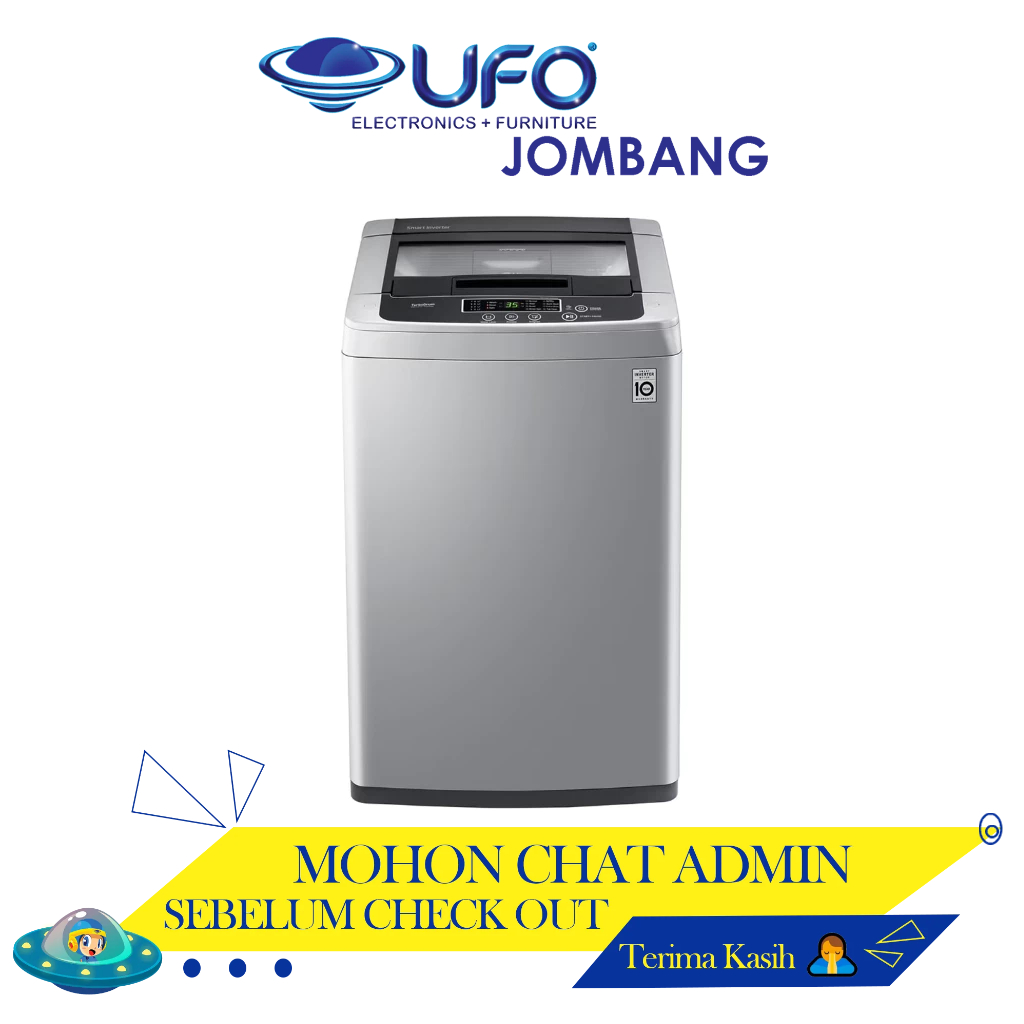 Jual T2185VSPCK LG Mesin Cuci 1 Tabung Top Loading Inverter Turbo Drum