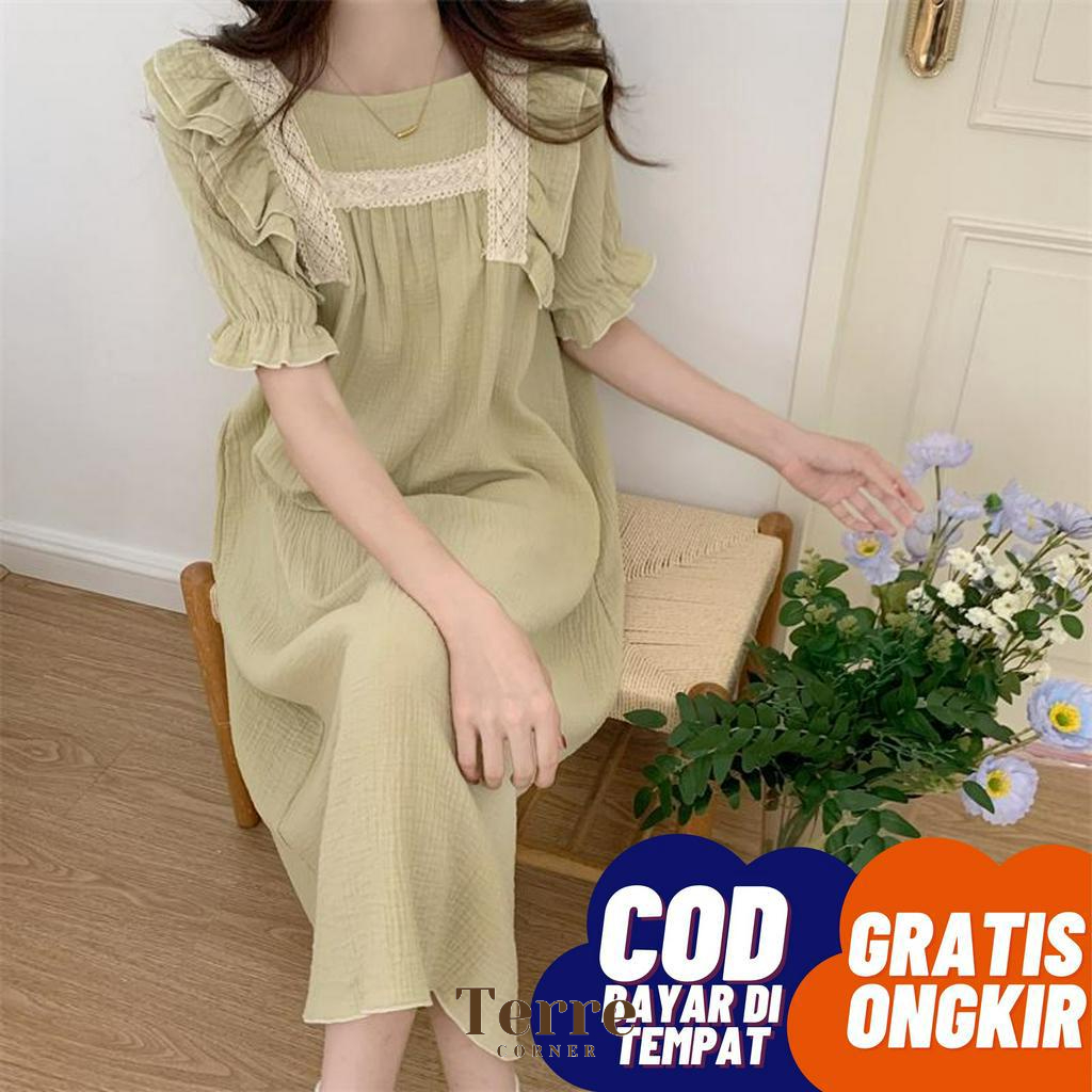 Jual Daster Kwan Sleepwear Baju Tidur Dress Piyama Korea Wanita Dewasa