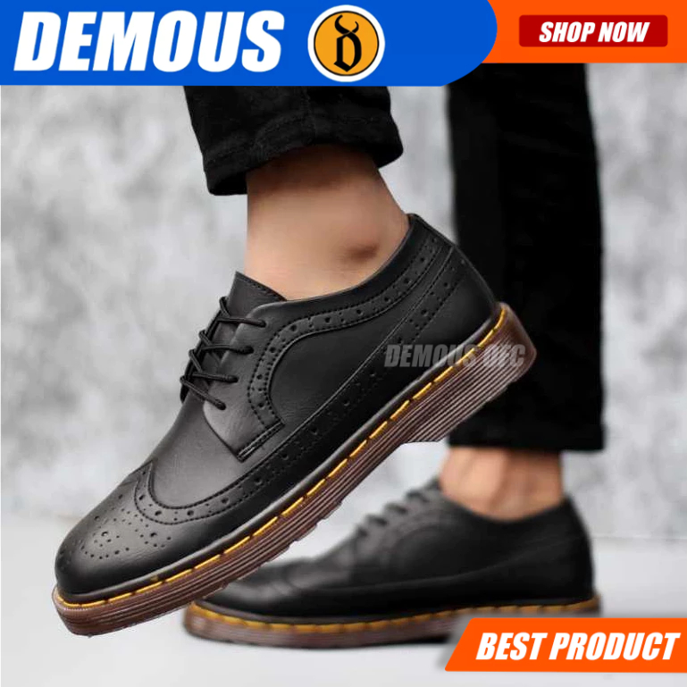 Jual DEMOUS Wingtif - Sepatu Formal Pria Pantofel Kerja Docmart Oxford ...