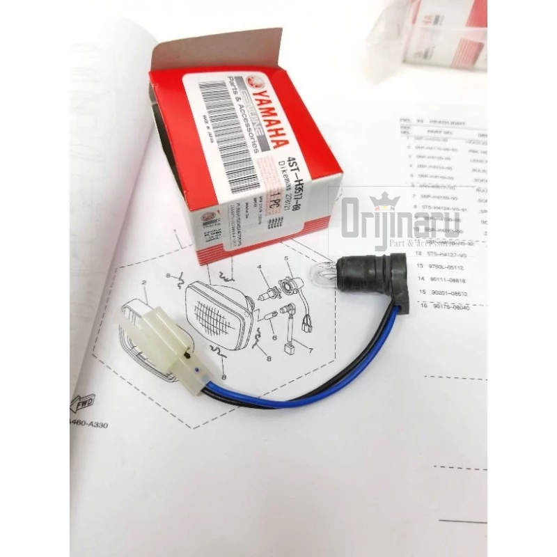 Jual FITTING SOCKET BOHLAM LAMPU DEPAN OVAL RX KING RXKING SCORPIO ORI ...