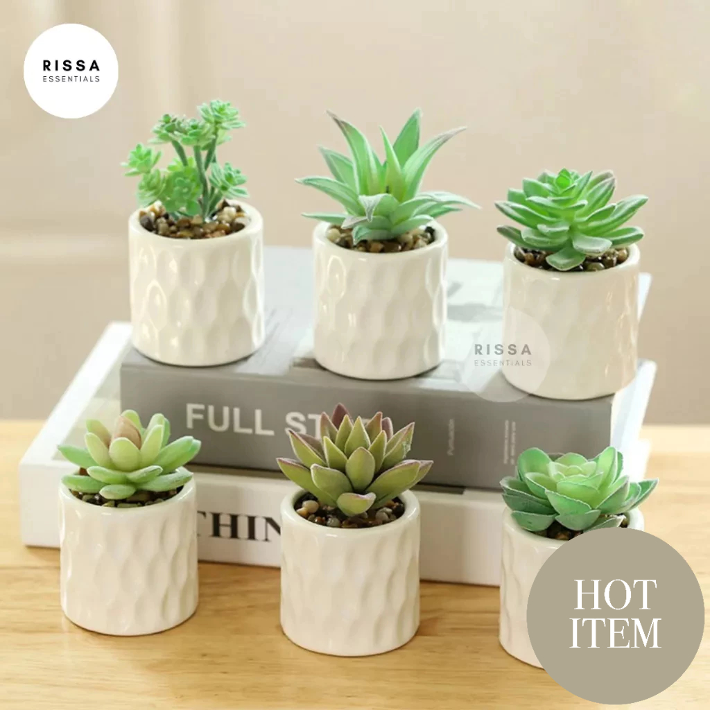 Jual [RISSA] Mini Kaktus Sintetis Cactus Palsu Kecil Tanaman Pot Palsu