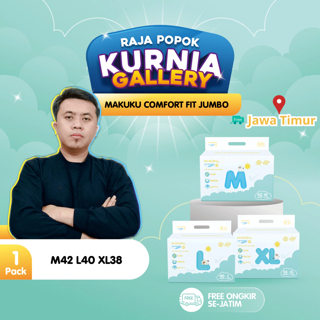 Jual [1 PACK] MAKUKU SAP Diapers Comfort Fit Jumbo Ukuran M/L/XL Popok ...