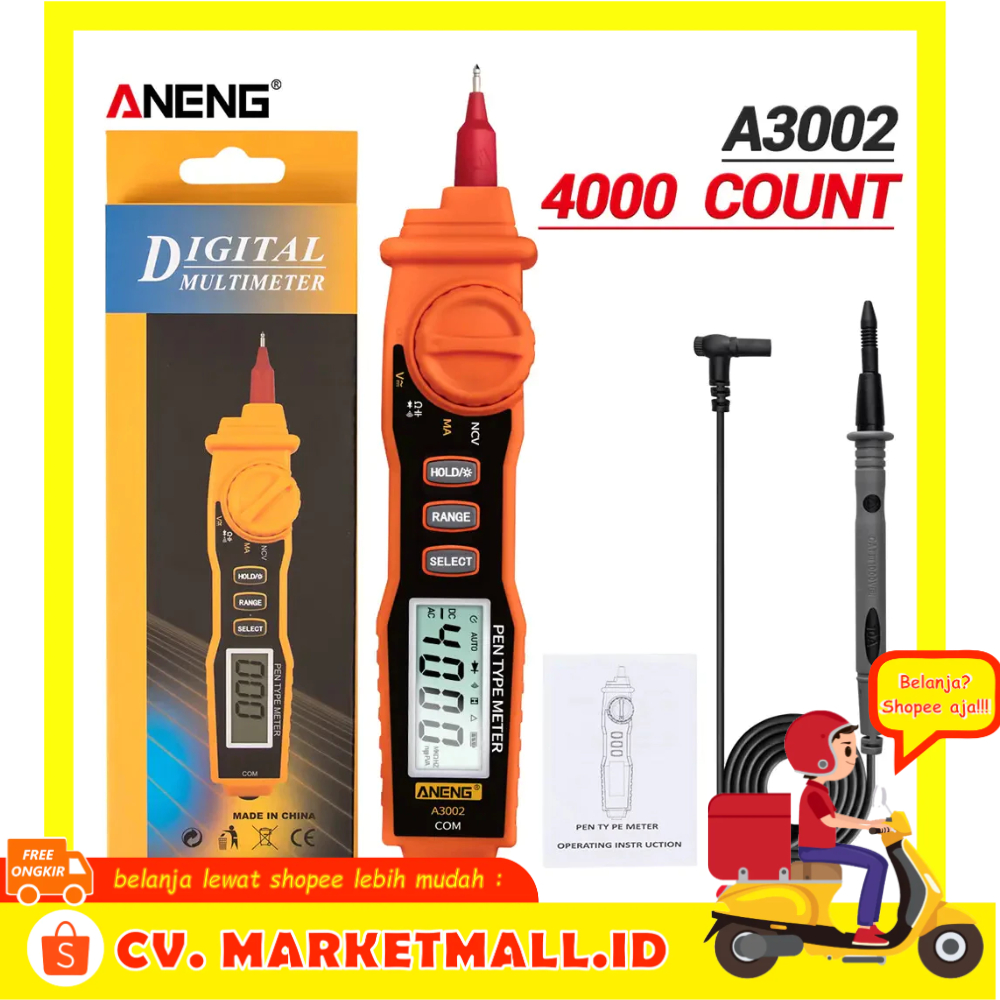 Jual Digital Pena Multimeter Voltage Tespen Tester Alat Penguji ...