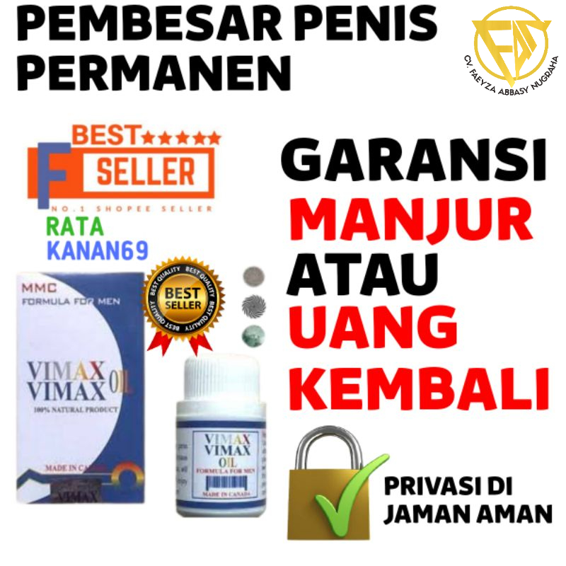 Jual Obat Pembesar Alat Vital Vimax Oil Asli Original Pemanjang Kelamin