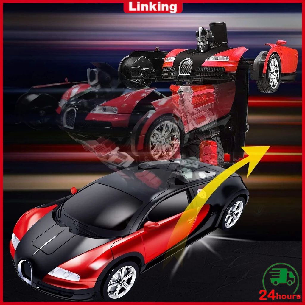 Jual RC TRANSFORMER 1 : 18 MOBIL REMOT JADI ROBOT BATERAI CAS / RC ...