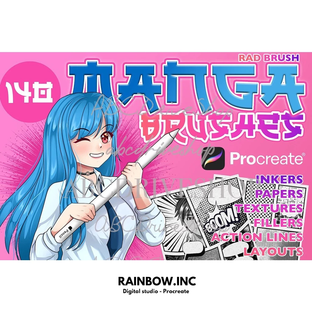 Jual Procreate Brush Procreate Manga Brushes ( Free gift ) Shopee