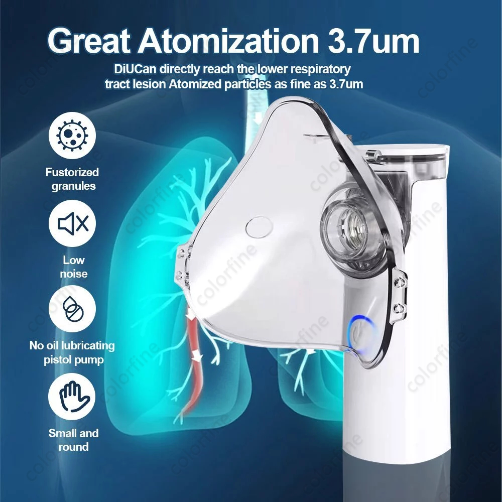 Jual 【COD】Portable Mesh Nebulizer Alat Inhalasi Terapi Pernafasan ...