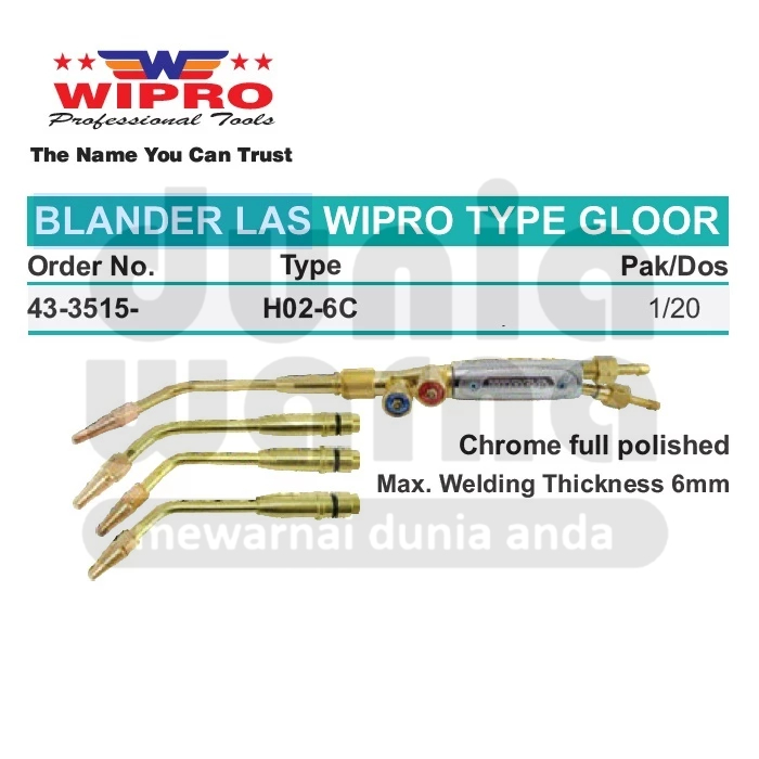 Jual Wipro H C Blander Las Gloor Max Welding Thickness Mm Mm