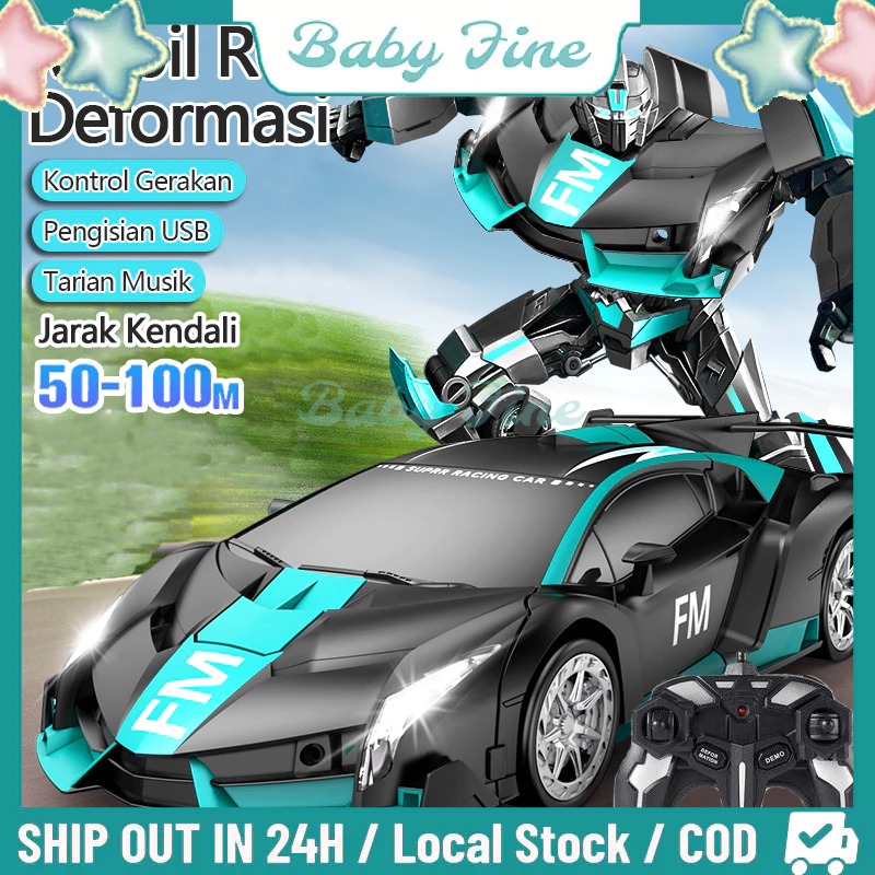 Jual 【COD】Mainan Mobil Remote Control Mobil Sport Car Robot RC Mobil ...
