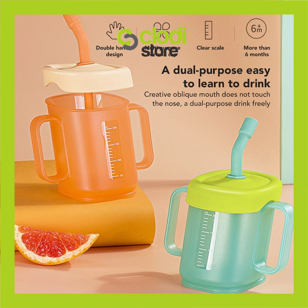 Jual Curve Straw Cup Training Gelas Minum Sedotan Anak Botol Minum anak
