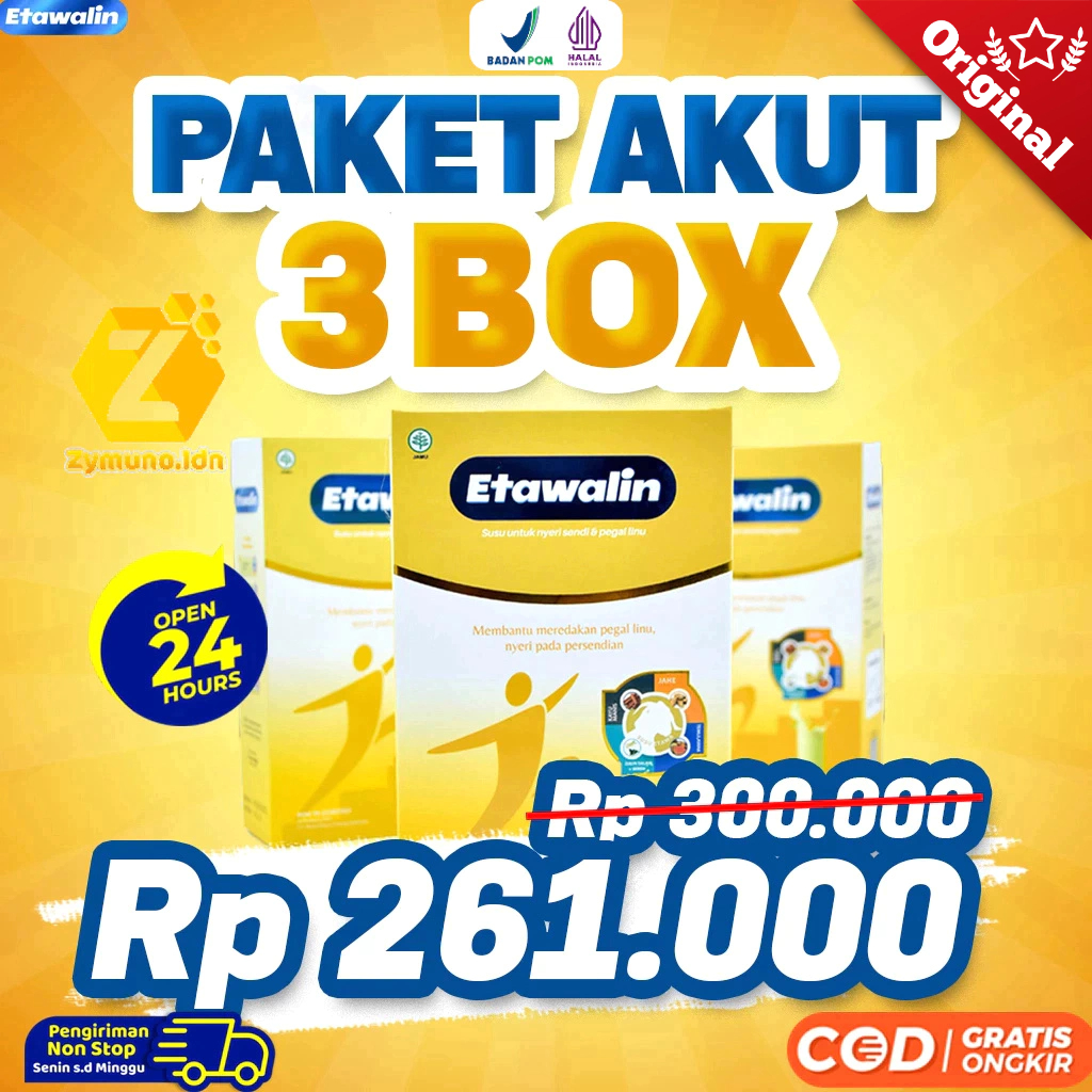 Jual Paket 3 Box Susu Etawalin - Atasi Masalah Tulang Dan Sendi Nyeri ...