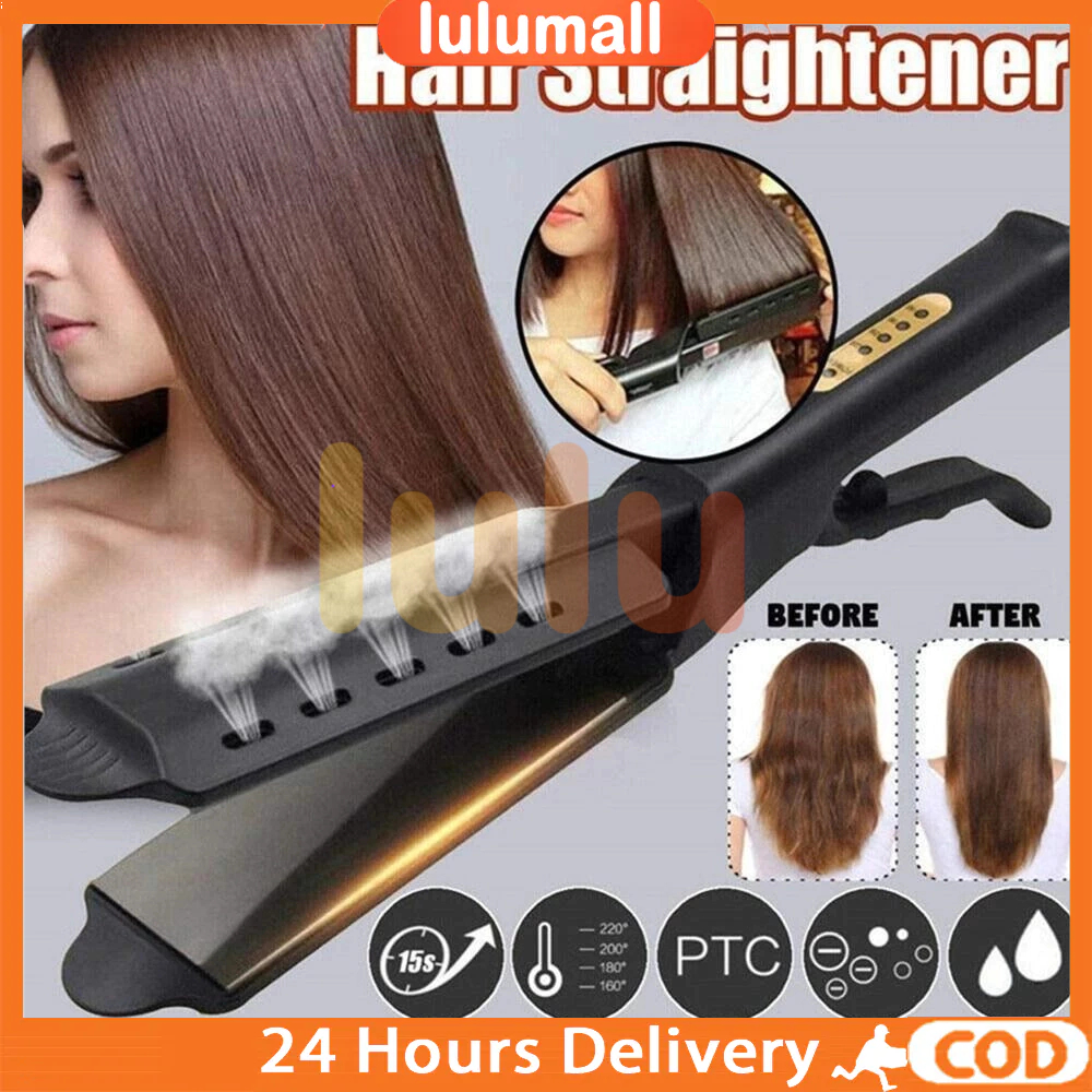 Jual 【COD】Pelurus Rambut Pelat Lebar Pelurus Rambut Profesional Catok ...