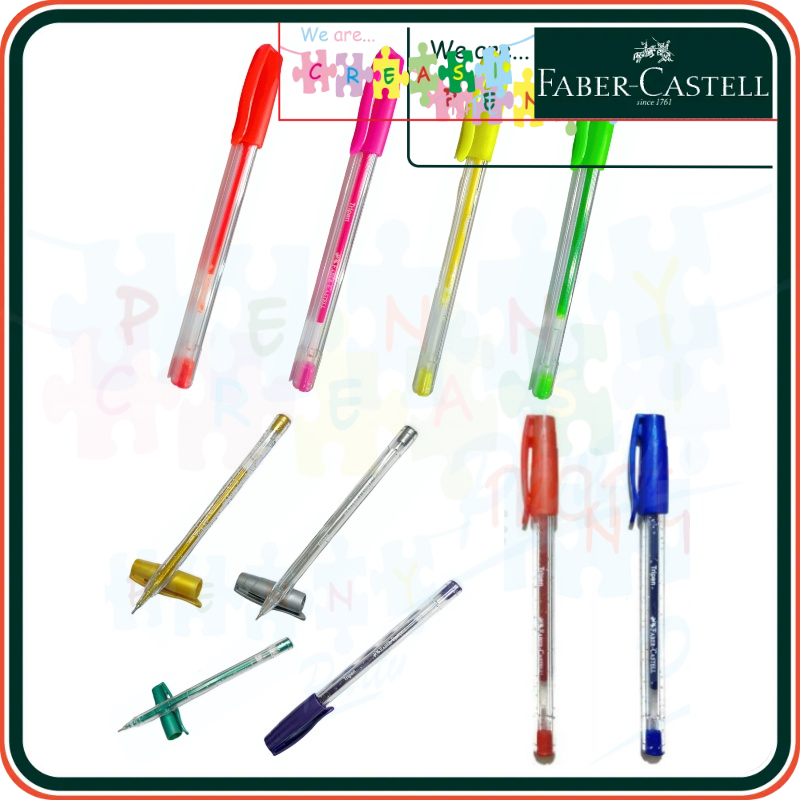 Jual Pulpen Warna Glitter & Neon Tripen Faber Castell Warna Warni