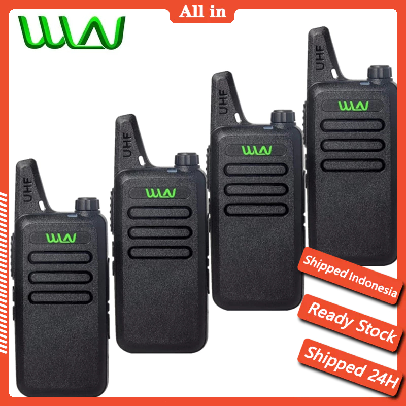 Jual [Ready Stock] HT WLN Set 2 KD C1 Hitam KD-C1 UHF Two Way Radio ...