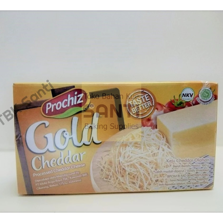 Jual Prochiz Gold | Keju Cheddar Olahan | 160 Gram | Shopee Indonesia