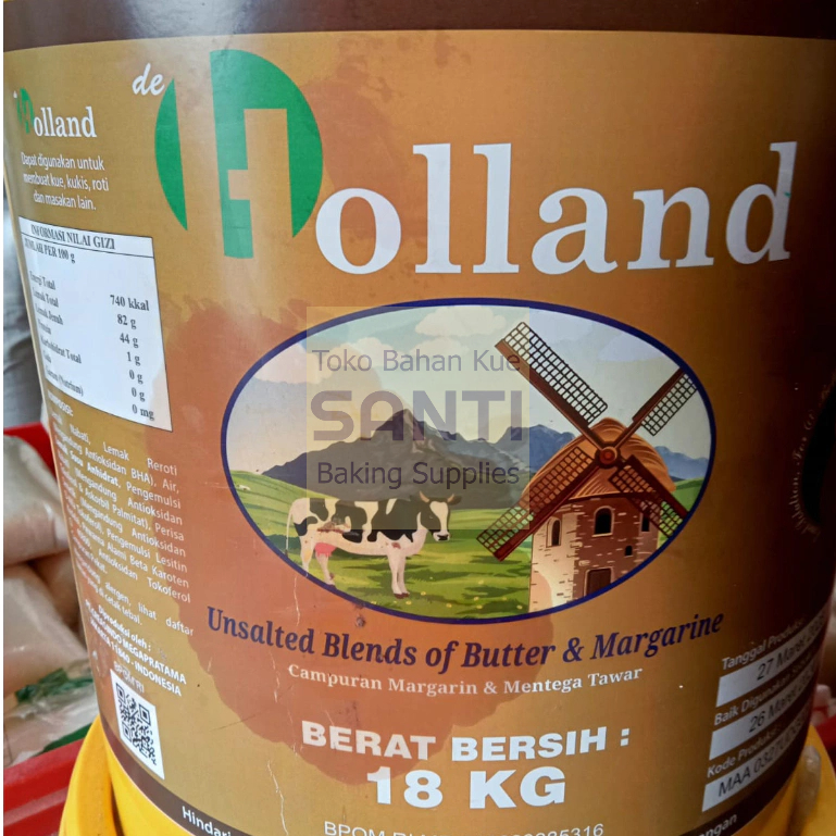 Promo Butter Blend De Holland Red / Unsalted Blend Butter Margarin
