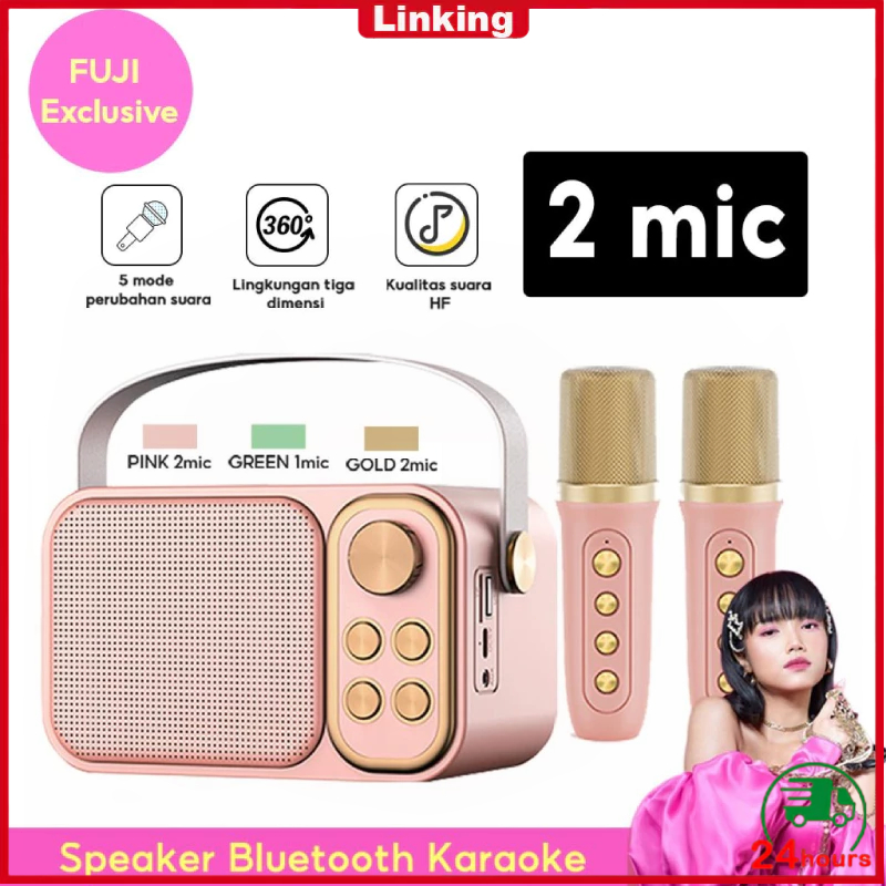 Jual Codspeaker Bluetooth Mic Karaoke Set Portable Microphone Karaoke Speaker Bluetooth Ktv