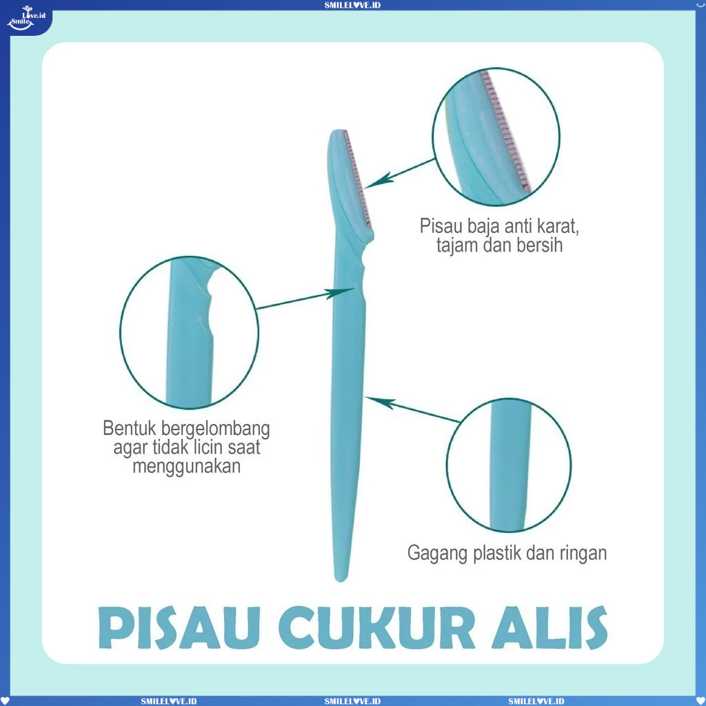 Jual Pisau Cukur Alis Cukuran Alis Serbaguna Eyebrow Razor Blade Alat ...