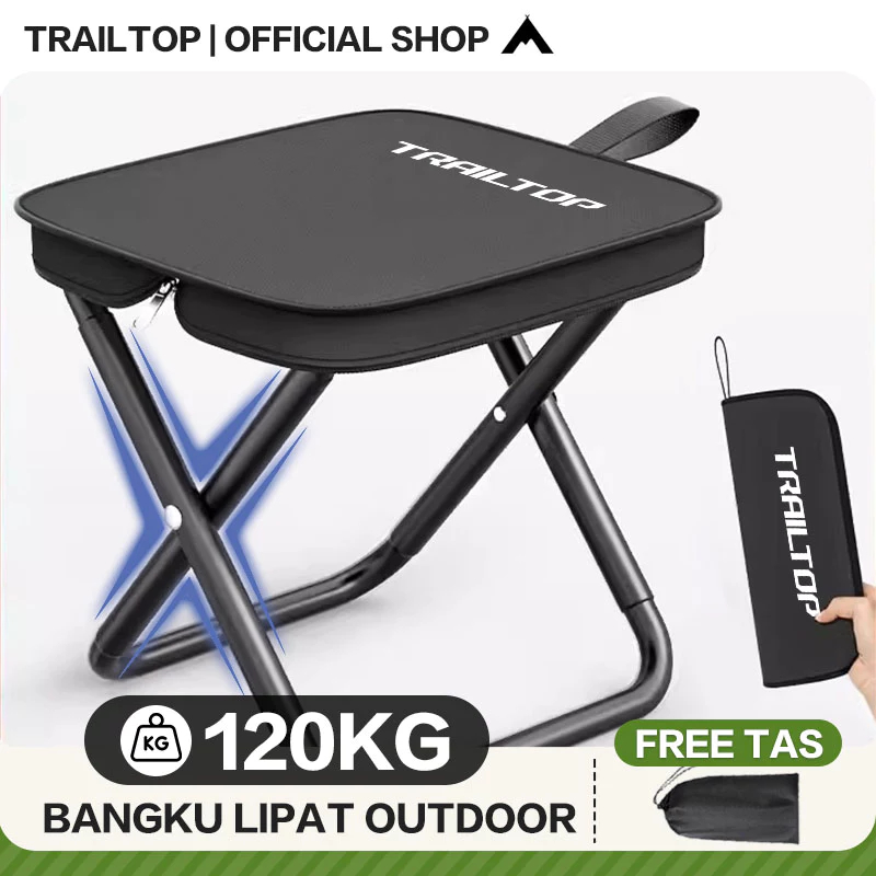 Jual Ready Trailtop Kursi Lipat Outdoor Bangku Lipat Portable Beban