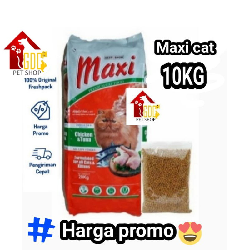 Jual Grab/Gojek Maxi Cat 10 Kg Makanan Kucing Maxi Paket 10Kg | Shopee ...