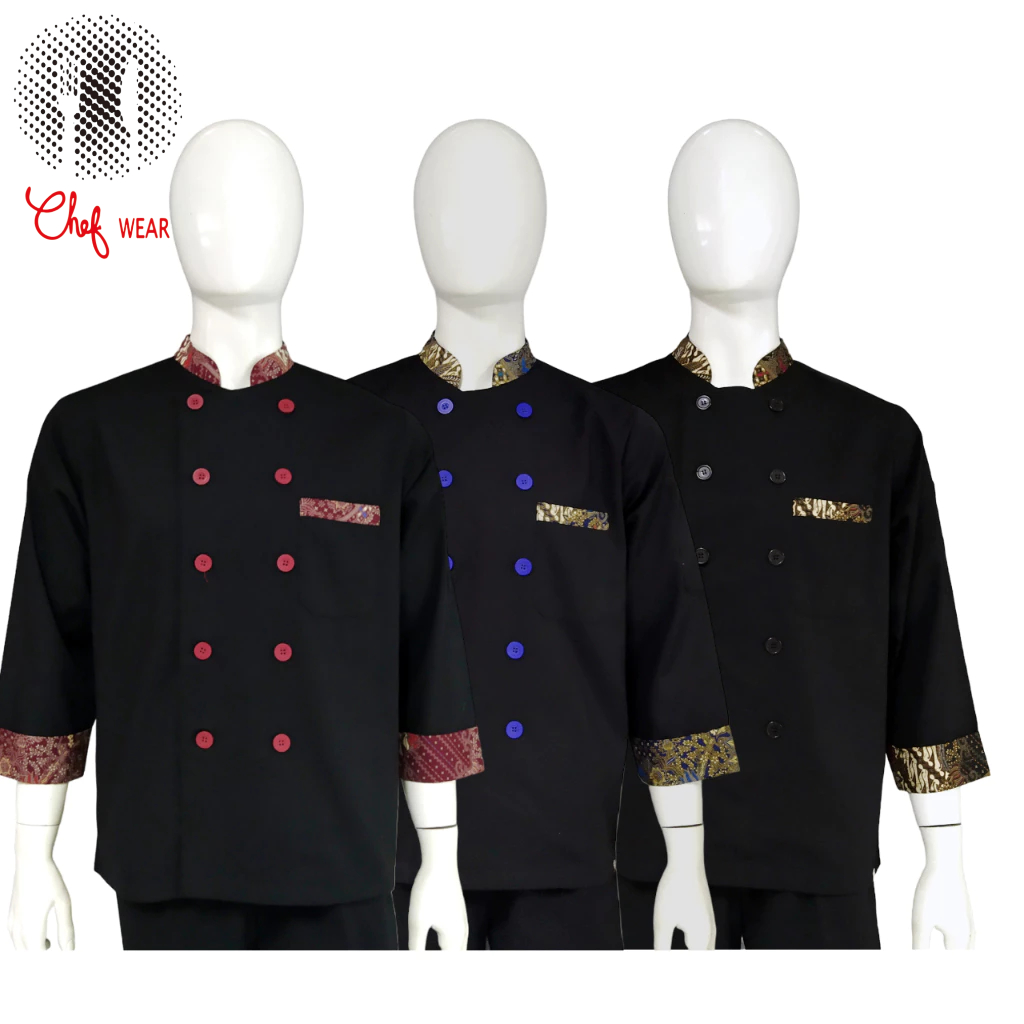 Jual Chef Wear STANLEY Baju Koki 3/4S Komb Batik Sk | Shopee Indonesia