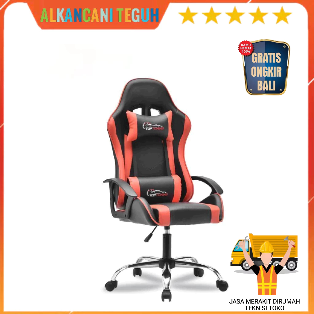 Jual PROMO BELI 5 GRATIS 1 TOP TUNING GOLD KURSI GAMING / KURSI KANTOR