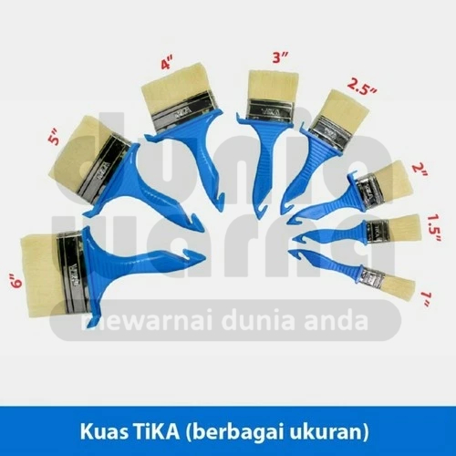 Jual TIKA INDACO KUAS HALAL Untuk Cat/Makanan Gagang/Handle Fiber ...
