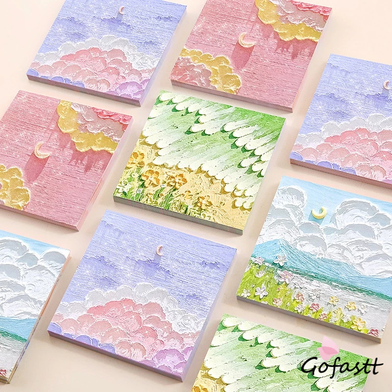 Jual Lansekap Notes Sticker Girl Heart Memo Paper Memo Ledger Tangan N ...