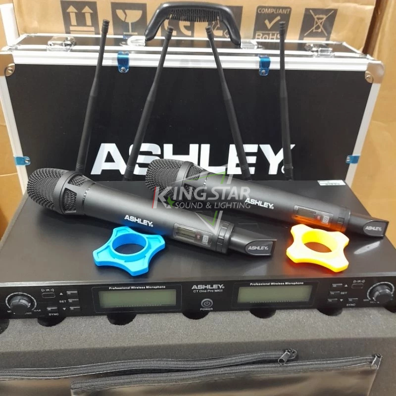 Jual Mic Wireless Ashley CT One Pro Original Box Hardcase Kotak 4 ...
