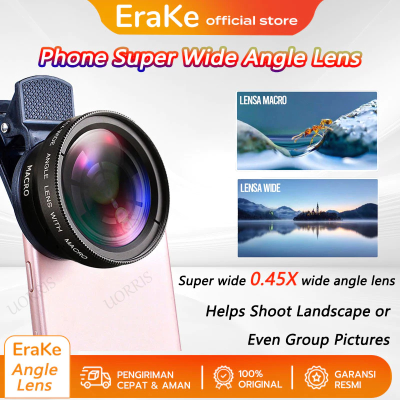 Jual Mipanda 2 In 1 Lensa Super Wide Angle Lens Macro Smartphone Lensa ...
