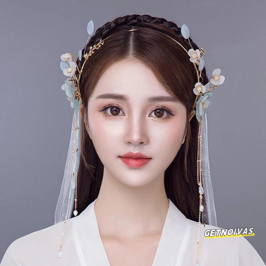 Jual Hanfu Peri Hiasan Kepala Pengantin Perempuan Jepit Rambut Ornamen ...