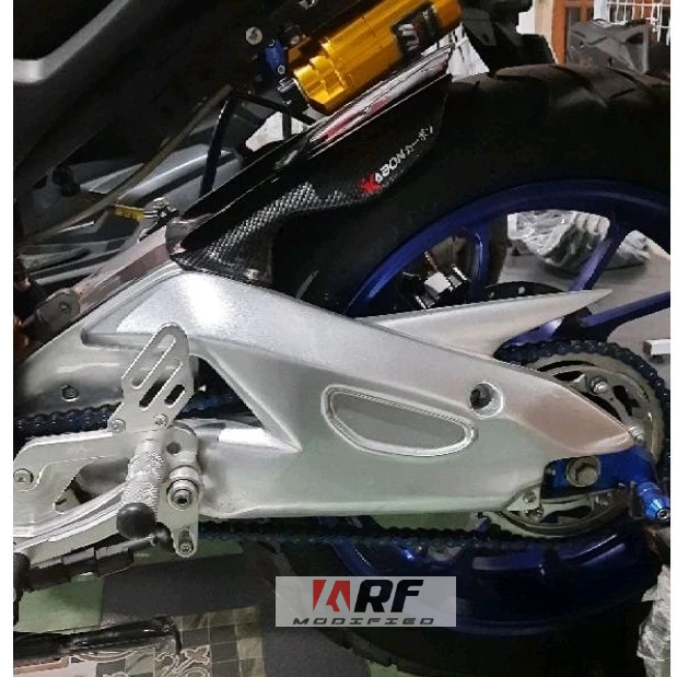 Jual spakbor kolong R15 V3 carbon hugger arm Yamaha R15 V3 & V4 ...