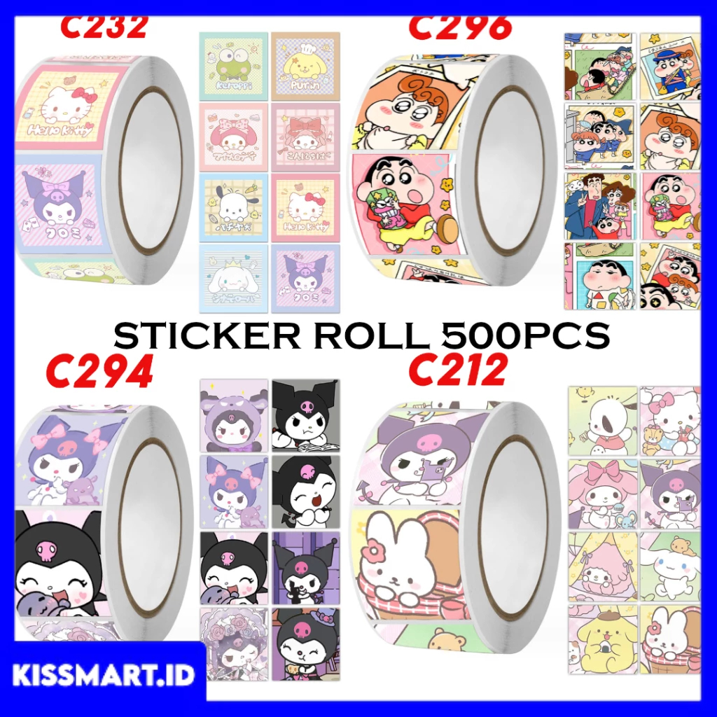 Jual 500 Pcs Stiker Edisi Baru Label Thank You Kartun Estetik Shinchan ...