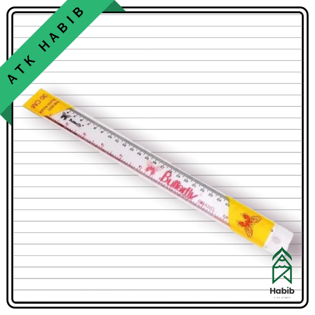 Jual Penggaris Butterfly-30 cm (ruler-30cm) | Shopee Indonesia