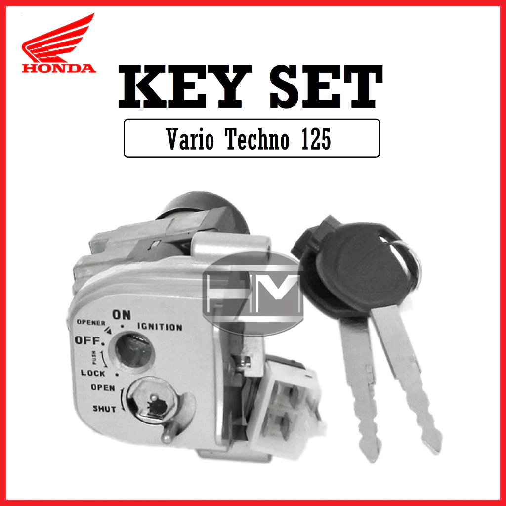 Jual Kunci Kontak atau Key Set VARIO TECHNO 125 merek HONDA 3501A-KZR ...