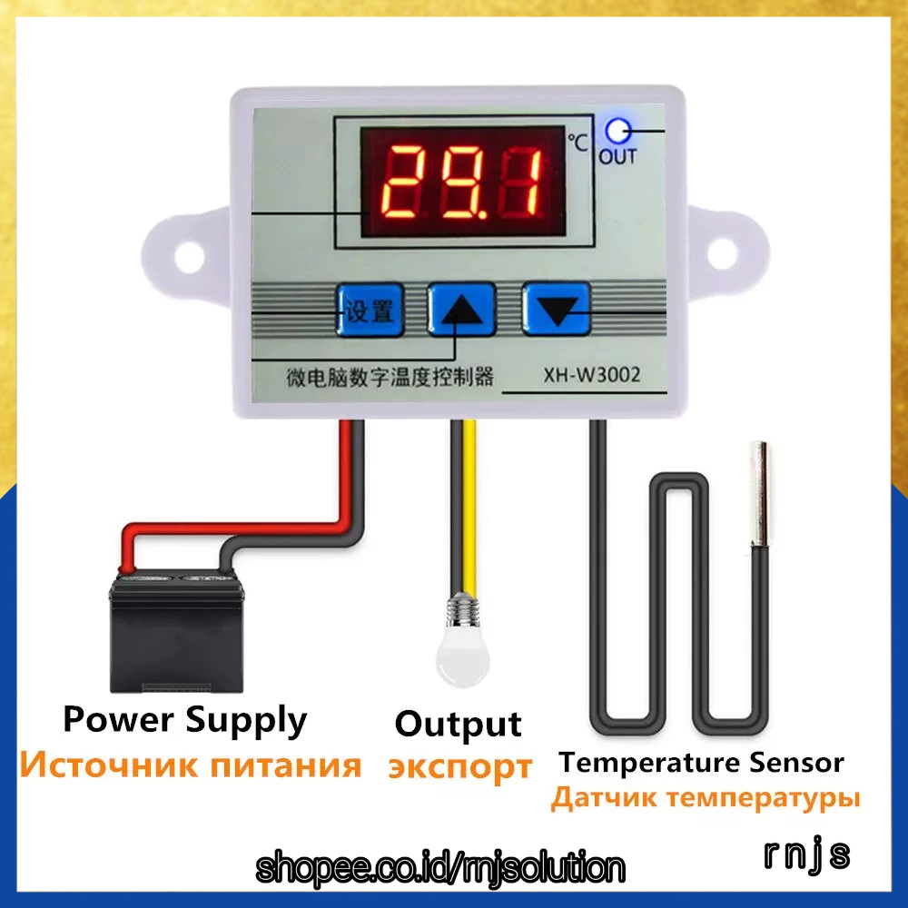 Jual Taffware Digital Temperature Control Thermostat - Xh-W3001 Alat ...