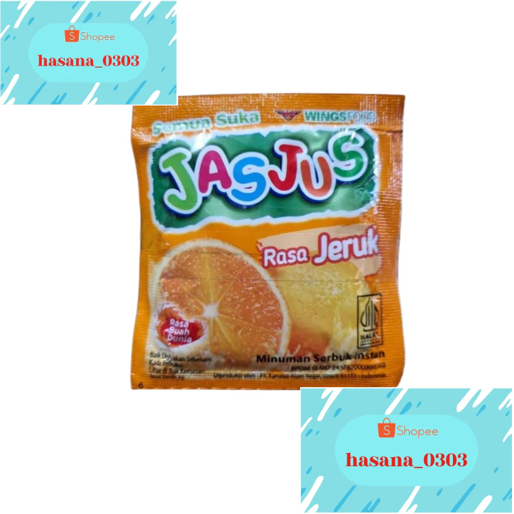Jual Jasjus rasa jeruk 1renteng isi 10sachet | Shopee Indonesia
