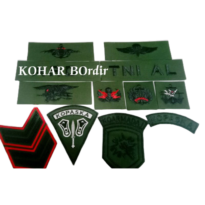 Jual Bordir Nama Logo Seragam TNI Al Shopee Indonesia