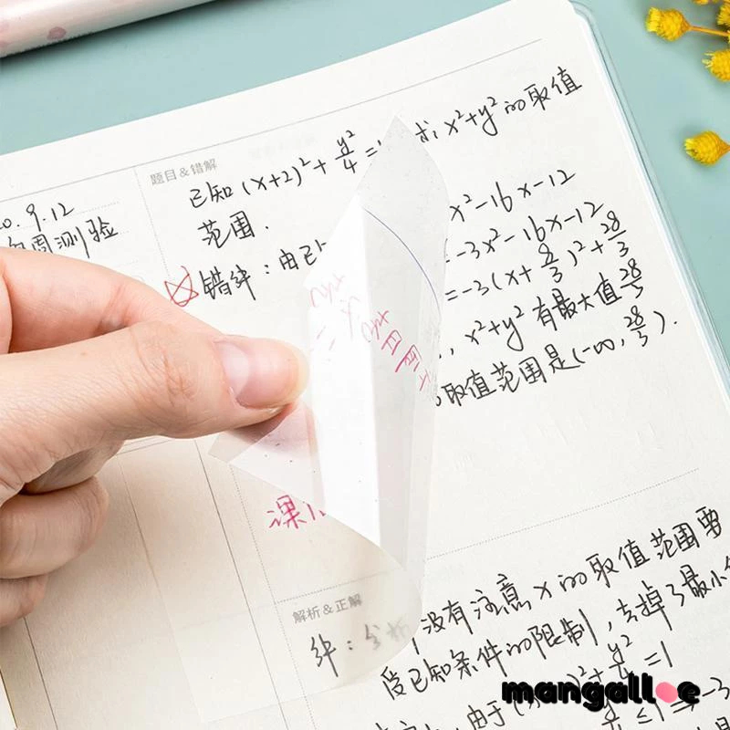 Jual COD 50pcs Memo Sticky Notes Transparent Anti Air 3 Ukuran Untuk ...