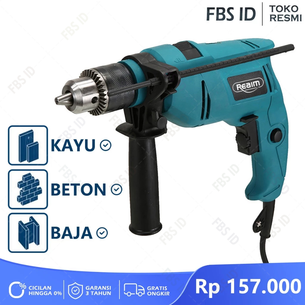 Jual 13mm Mesin Bor Listrik Balik Electric Drill Bor Beton Kayu Besi Tembok Bor Listrik Impact 4316