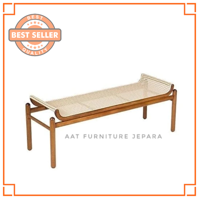 Jual BENCH STOOL JATI ROTAN Bangku 2D Jati Rotan CAFE | Shopee Indonesia