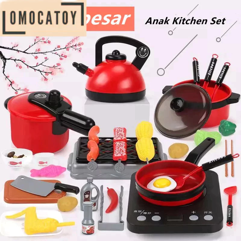 Mainan dapur anak cooking set | mainan masak-masakan 1 set anak perempuan
