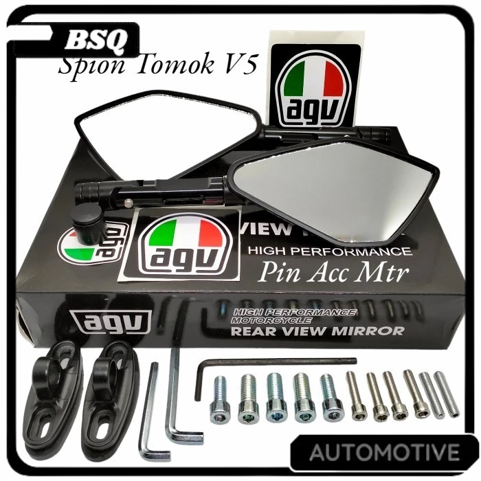 Jual Spion Tomok Cnc Agv Model Rizoma Kaca V5 Nmax Aerox Pcx Adv Vario ...