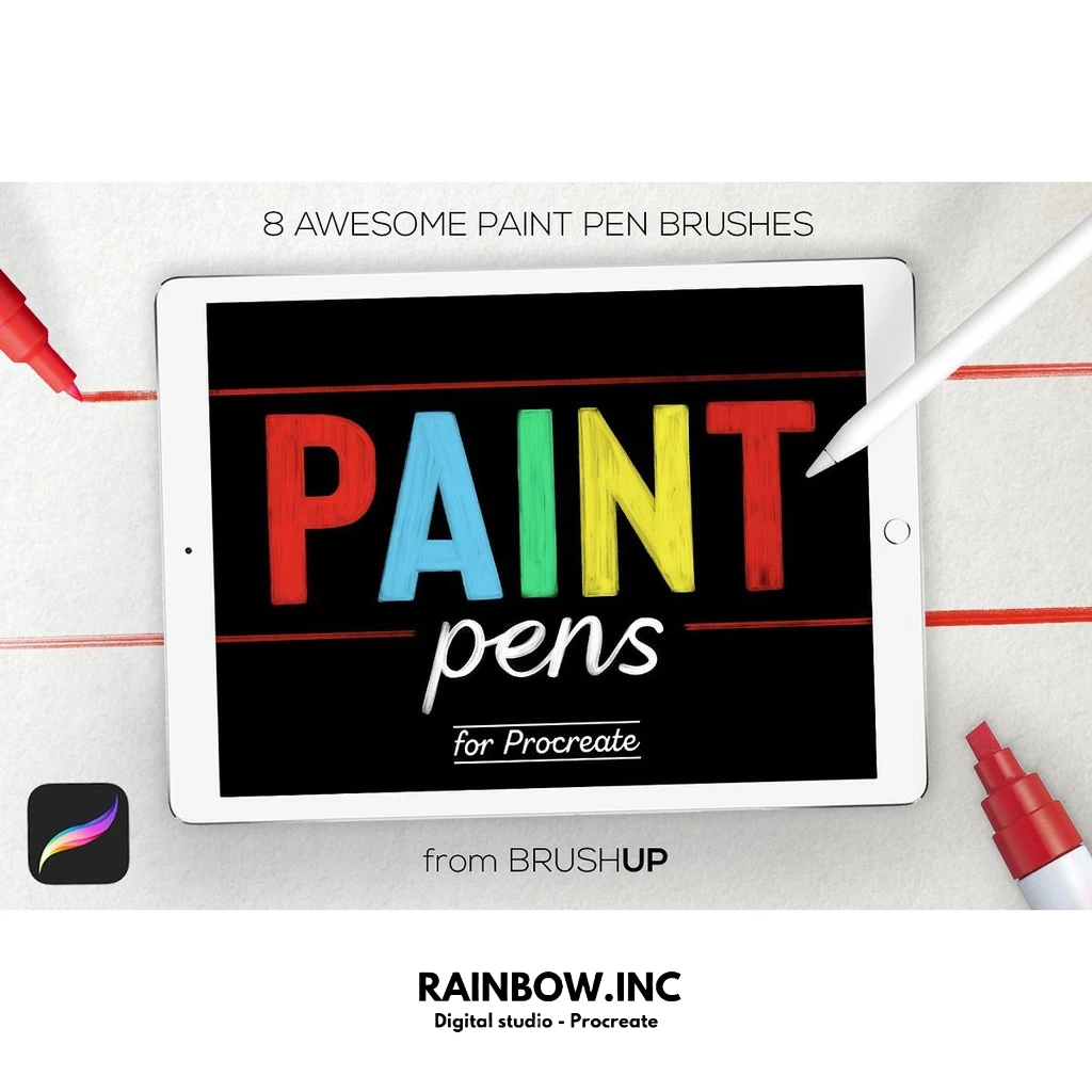 Jual Procreate Brush Paint Pens for Procreate ( free gift ) Shopee