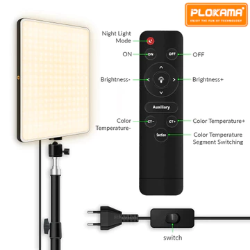 PLOKAMA P11 Lampu Foto Produk Studio Fotografi Palaroid Tripod Ringlight Besar Lighting